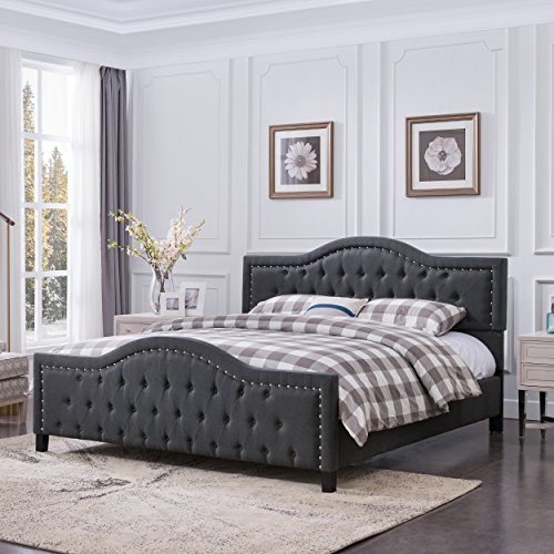 Christopher Knight Home Mason Fully-Upholstered Traditional Queen-Sized Bed