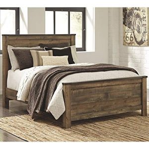 Ashley Furniture Trinell Queen Panel Bed in Brown