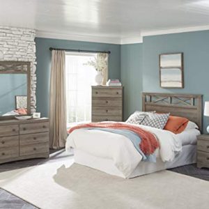 American Furniture Classics Five Piece Bedroom Set, grey