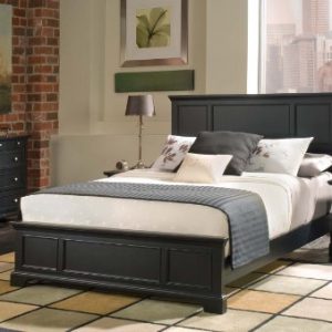 Home Styles Bedford Queen Bed Headboard, Footboard, Rails and Matching Wood