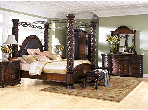 Signature Design by Ashley North Shore Large Upholstered Bedroom Bench, Brown Signature Design by Ashley B553-09 North Shore Large Upholstered Bedroom Bench, Brown