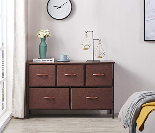 ALLZONE 5 Dressers for Bedroom, Extra Wide Storage Tower Unit for Closets