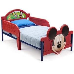 Delta Children 3D-Footboard Toddler Bed, Disney Mickey Mouse
