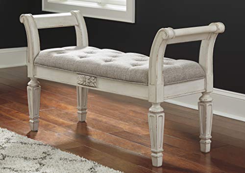 Signature Design by Ashley - Realyn Accent Bench - Traditional - Light Beige Signature Design by Ashley - Realyn Accent Bench - Traditional - Light Beige