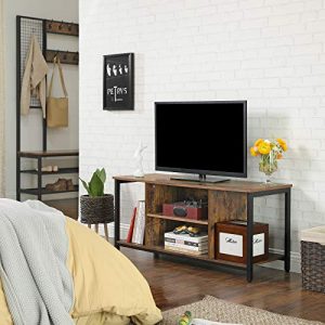VASAGLE ALINRU TV Stand for TVs up to 48 Inches, TV Console Table with Shelving, for Living Room, Entertainment Room, 43.3 x 15.7 x 19.7 Inches, Rustic Brown ULTV39BX