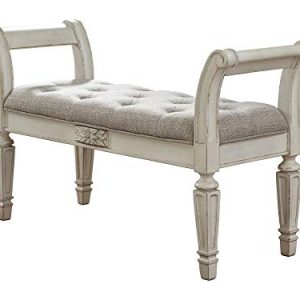 Signature Design by Ashley - Realyn Accent Bench - Traditional - Light Beige
