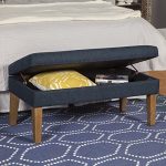 HomePop Modern Storage Bench with Hinged Lid