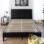 Best Choice Products Modern Queen Size Faux Leather Platform Bed Frame