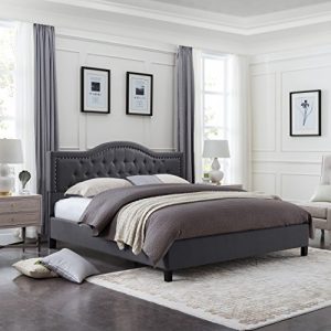 Christopher Knight Home Jacko Fully-Upholstered Traditional Queen-Sized Bed
