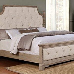 Roundhill Furniture Piraeus 296 Solid Wood Construction Bedroom Set with Queen size Bed, Dresser, Mirror and Night Stand,