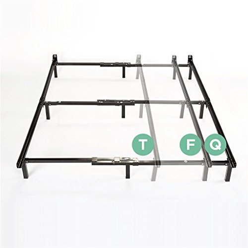 Zinus Michelle Compack Adjustable Steel Bed Frame for Box Spring and Mattress Set, Fits Twin to Queen sizes