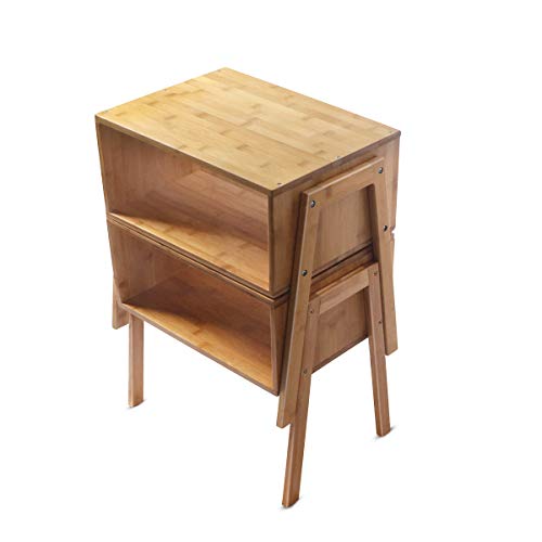 LASUAVY Bamboo Nightstand Stackable Side Table End Table Bedside Table 100% Pure Bamboo Facet Desk: Eco-friendly and renewable bamboo may be very sturdy comparable with beech or birch wooden, making it sturdy for prolonged use; lacquered floor is simple to wipe clear
Delicate Workmanship & Particulars: Rigorously crafted edges and rounded corners make it kids-friendly; protecting pads on the underside of legs forestall it scratching your ground whereas lowering the noise produced throughout transfer
Free Mixture: Good combo for each a single layer desk and double-layered desk! You'll be able to show them individually or stack on one other; create your custom-made format
Broad Open Compartment: The tip tables characteristic a big open storage compartment that is ideally sized for books, magazines, notebooks, and electronics
Assembled, measures 16.9 inches vast by 11.Four inches deep by 16.5 inches excessive LASUAVY Bamboo Nightstand Stackable Facet Desk Finish Desk Bedside Desk, Set of two