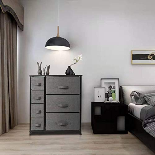 7 Drawers Dresser - Furniture Storage Tower Unit for Bedroom, Hallway, Closet