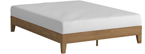 Zinus 12 Inch Deluxe Wood Platform Bed / No Boxspring Needed / Wood Guarantee: 5 yr fear free restricted guarantee.