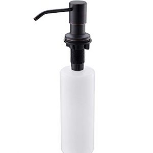 APPASO 17-Ounce Oil Rubbed Bronze Kitchen Dish Soap Dispenser - Large Capacity - 500ml Bottle Built in Hand Sink Pump, Sink Soap Dispensers Replacement-3.15 Inch Threaded Tube