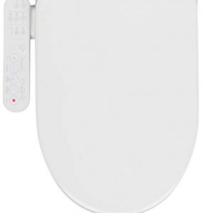 Alpha Bidet GX Wave Bidet Toilet Seat in Elongated White | Strong Spray | Stainless Steel Nozzle | 3 Wash Functions | LED Nightlight | Warm Air Dryer | Oscillation and Pulse