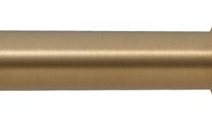 Ivilon Tension Curtain Rod - Spring Tension Rod for Windows or Shower, 54 to 90 Inch. Warm Gold