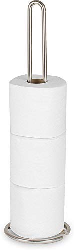 Spectrum Diversified Euro Toilet Tissue Reserve, Toilet Paper Holder, Toilet Roll Holder, Holds Regular & Jumbo Rolls, Modern Bathroom Fixture