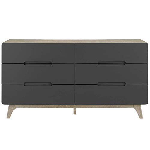 Modway Origin Contemporary Mid-Century Modern 6-Drawer Bedroom Dresser Guarantee: One yr guarantee in opposition to producer defects.