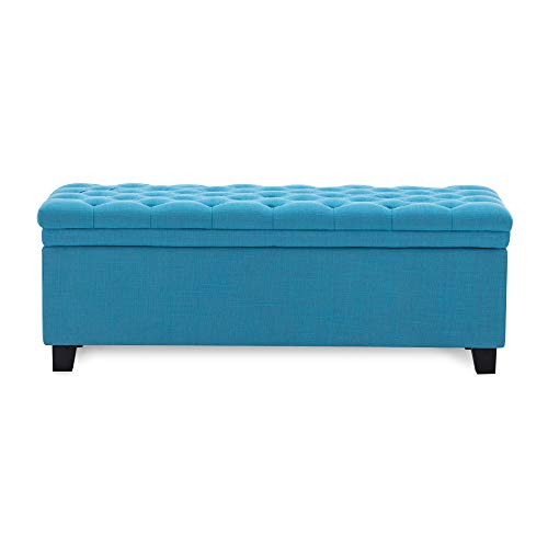 BELLEZE Modern 48" Rectangular Lift Top Laguna Button Tufted Fabric Storage Package deal Dimensions: 19.three x 48.eight x 17.9 inches