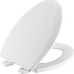CHURCH 585TTT 000 Toilet Seat will Never Loosen and Provide the Perfect Fit, ELONGATED, White