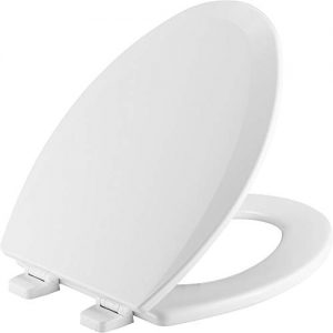 CHURCH 585TTT 000 Toilet Seat will Never Loosen and Provide the Perfect Fit, ELONGATED, White