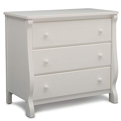 Delta Children Universal 3 Drawer Dresser, White