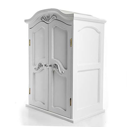 The Queen's Treasures Victorian Style Armoire. Storage Trunk Case Closet Compatible for use with 18 Inch American Girl Doll Furniture, Clothing & Accessories.