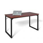 Coleshome Computer Desk 39", Modern Simple Style Desk for Home Office, Sturdy Writing Desk,Teak