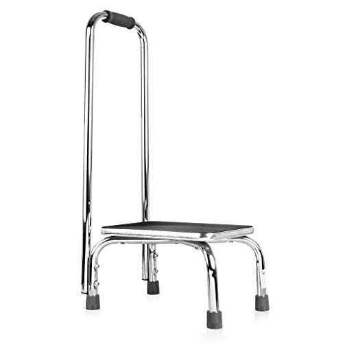 DMI Step Stool with Handle for Adults and Seniors DMI Step Stool with Handle for Adults and Seniors, Heavy Duty Metal Stepping Stool for High Beds, Portable Foot Step Stool for Elderly, 300 lb Weight.