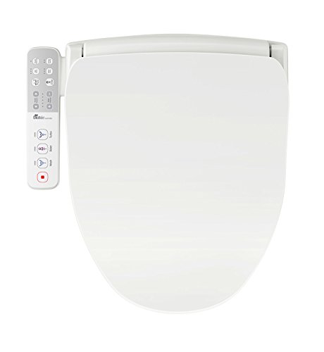 Bio Bidet Slim ONE Smart Toilet Seat in Elongated White with Stainless Steel Self-Cleaning Nozzle, Nightlight, Turbo Wash, Oscillating, and Fusion Warm Water