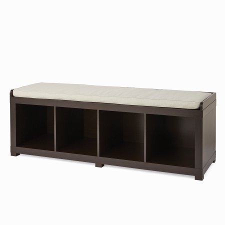 Better Homes and Gardens 4-Cube Storage Organizer Bench Better Homes and Gardens 4-Cube Storage Organizer Bench (4-Cube, Espresso).