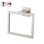KES Bath Towel Ring Towel Hanger SUS 304 Stainless Steel Bathroom Accessories Contemporary Hotel Square Style Wall Mount, Brushed Finish, A2480-2