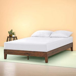 Zinus OLB-PWPBBE-12Q Marissa 12 Inch Deluxe Wood Platform Bed / No Box Spring Needed / Wood Slat Support / Antique Espresso Finish, Queen