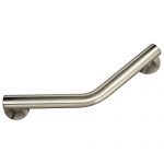 Delta Faucet DAS5316-SN Bathroom Shower Safety Grab Bar with 16" x 1 1/4" Angled Decorative, Satin Nickel