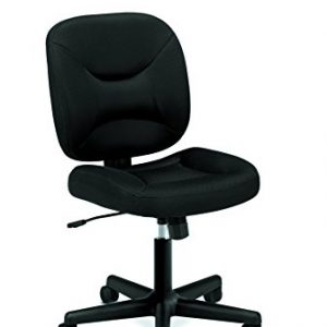 HON ValuTask Low Back Task Chair - Mesh Computer Chair for Office Desk, Black (HVL210)