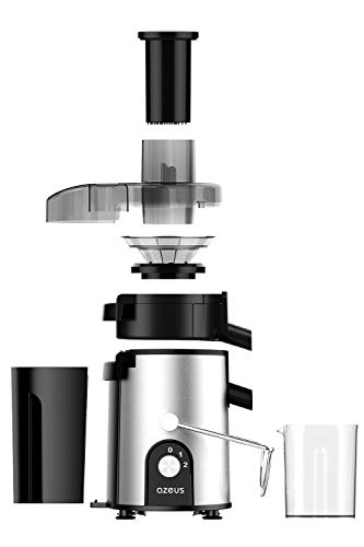 Revolutionize Your Health with the Ultimate Juicer – ETL Listed, BPA-Free, Anti-Drip Experience the future of juicing with our cutting-edge Juicer featuring a Utility Patent and Germany-Made 163 Chopping Blades (Titanium Reinforced). Whether you're a health-conscious individual, a juice enthusiast, or someone looking to boost your nutrient intake, this juicer is your perfect kitchen companion. From soft fruits like raspberries to tougher ones like apples, it handles them all effortlessly. Prepare for high juice yield, convenience, and easy maintenance. 🍏 Optimal Juice Extraction: juicer features a remarkable 163 Chopping Blades made from titanium-reinforced stainless steel. Coupled with a Germany-Made 2-Layer micro mesh filter basket, it's designed to extract the maximum juice and nutrients from your fruits and vegetables. 🚀 Dual-Speed Juicing: Choose between two-speed settings for versatile juicing. "1" operates at 12,000 to 15,000 RPM, perfect for softer fruits like strawberries. "2" kicks into gear at 15,000 to 18,000 RPM, ideal for tougher fruits such as apples and pears. No matter what you're juicing, we've got you covered. 🌟 Safety First: Your safety is our priority. Non-slip rubber feet keep the juicer securely in place, preventing accidents during operation. The smart anti-drip spout ensures a clean workspace after juicing, and the safety lock arm keeps the cover securely in place. 💡 Overload Protection: We've integrated an overload protection system that automatically shuts off the juicer if it overheats. No need to worry about overworking your appliance; it's designed to handle the job efficiently.  