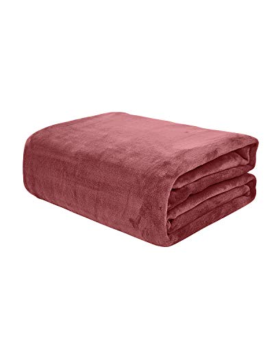 KMUSET Fleece Blanket Twin Size Coral Lightweight Super Soft Cozy Luxury Bed Blanket Microfiber