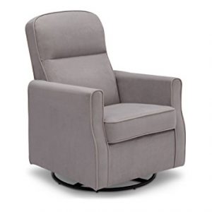 Delta Children Clair Slim Nursery Glider Swivel Rocker Chair, Dove Grey (See More Styles and Colors)