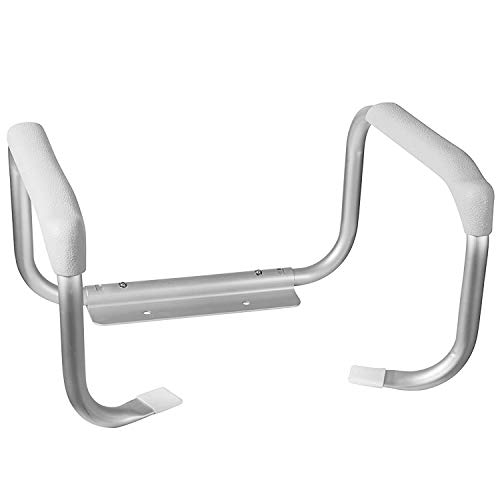 DMI Toilet Safety Rails, Toilet Grab Bars, Toilet Safety Handrails, Easy Assembly with no Tools, White