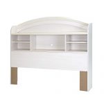 South Shore Reevo Bed & Headboard Set, Twin 39-inch, White Wash, Full,