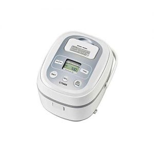Tiger JBX-B Series Micom 10 Cup Rice Cooker with Tacook Cooking Plate (White)