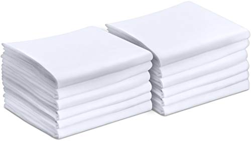 Utopia Bedding Pillowcases - 12 Pack - Bulk Pillowcase Set Utopia Bedding Pillowcases - 12 Pack - Bulk Pillowcase Set - Mushy Brushed Microfiber Cloth- Wrinkle, Shrinkage and Fade Resistant Pillow Covers (King, White).