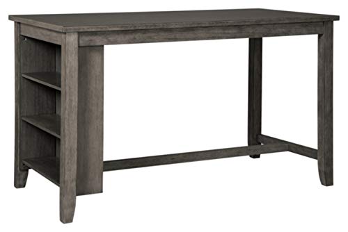 Signature Design by Ashley - Caitbrook Rectangular Dining Room Table - Counter Height - 3 Shelves - Gray