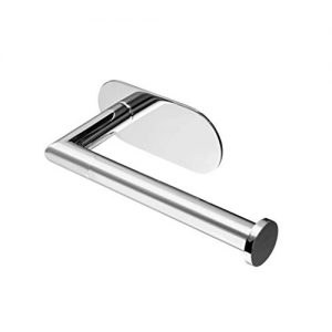 Polarduck Self Adhesive Toilet Paper Holder Chrome, 3M Toilet Paper Holder, SUS 304 Stainless Steel, Toilet Paper Roll Holder No Drilling for Bathroom & Kitchen (Silver)