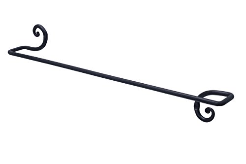RTZEN Decorative Wrought Iron Towel Holder | Long Towel Bar Rack for Kitchen Dimensions: 2.eight x 22.eight x 5.5 inches
