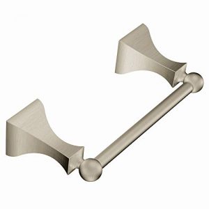 Moen DN8308BN Retreat Collection Double Post Pivoting Toilet Paper Holder, Brushed Nickel