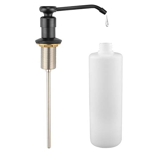 Soap Dispenser for Kitchen Sink - Refill from the Top in Counter Soap Dispenser Built in Liquid Dish Dispensers Pump 10oz kitchen Lotion Dispenser (Oil Rubbed Bronze)