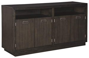 Signature Design By Ashley - Hyndell Dining Room Server - Contemporary Style - Dark Brown