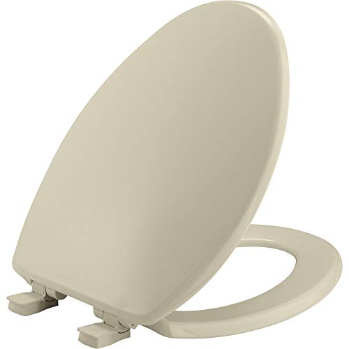 BEMIS 7300SLEC 006 Toilet Seat will Slow Close and Removes Easy for Cleaning, ELONGATED, Bone